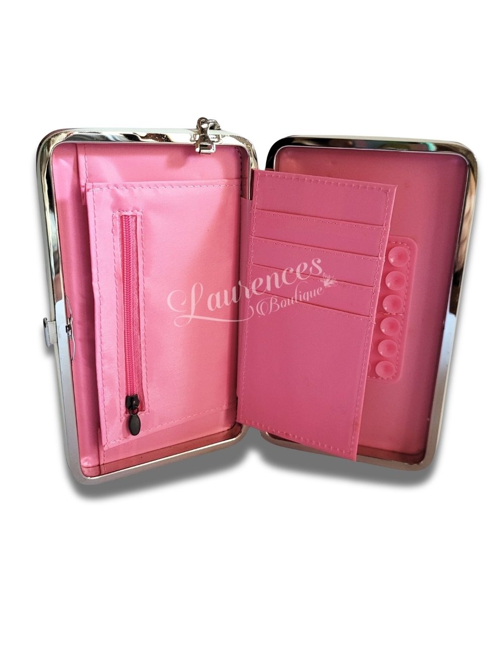 Billetera Cuadros Celeste Pastel