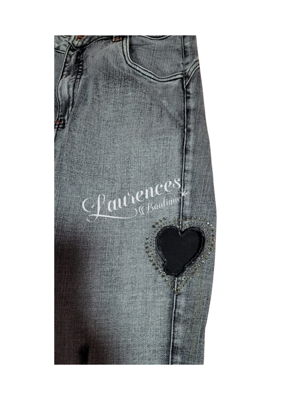 Pantalón Jeans diseño de Corazón