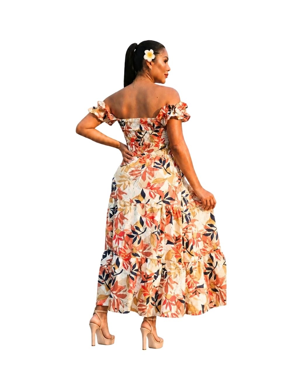 Vestido Largo Floreado - Modelo Andy