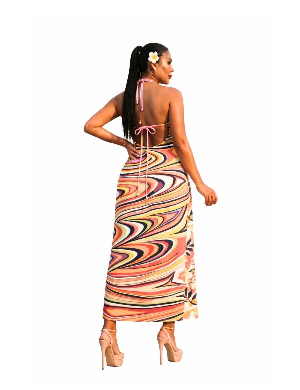 Vestido de Colores largo - Modelo Laurent