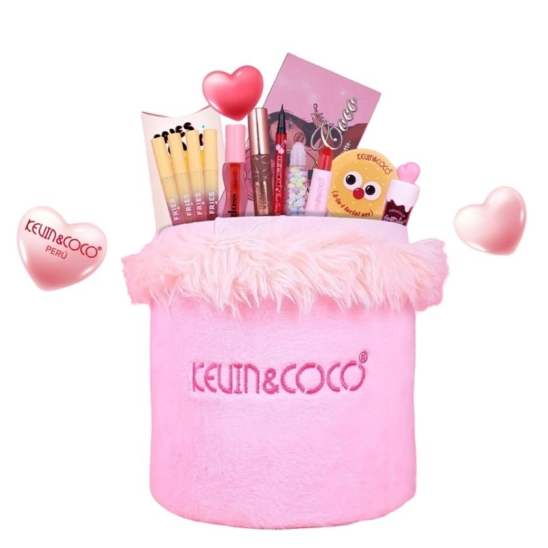 Pink Love Box - Cosmetiquera de Peluche