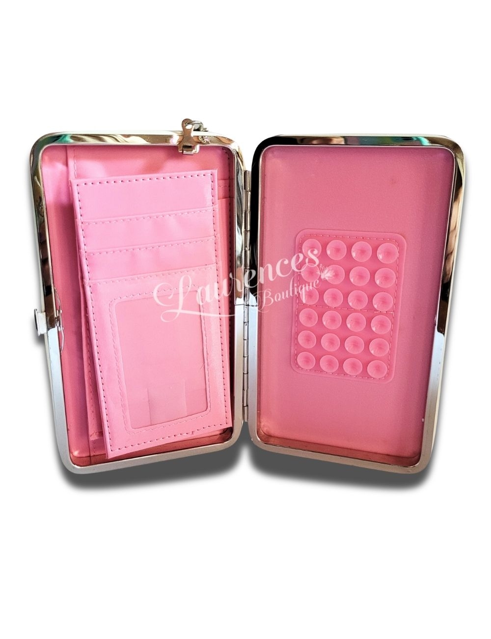 Billetera Cuadros Celeste Pastel