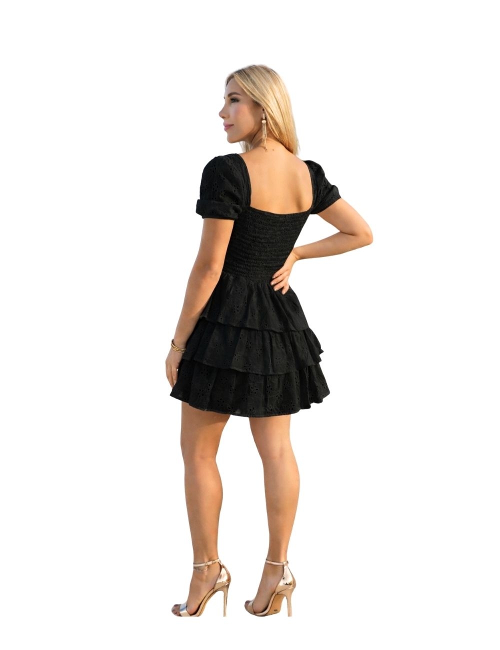 Vestido Corto Negro - Modelo Jimena